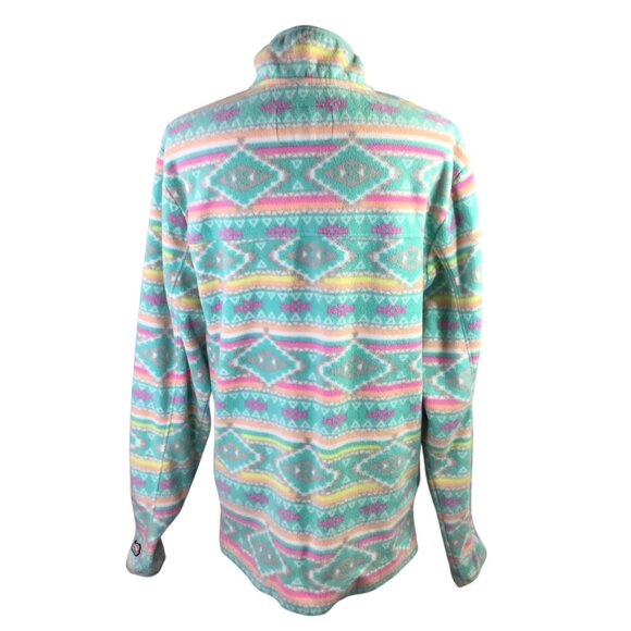 Chubbies Boomshakalaka 1/4 Zip Fleece Pastel Aztec Southwest Pockets Size XL - Picture 5 of 9